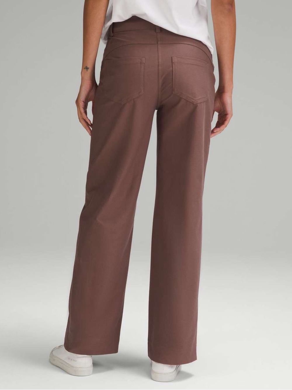 Lululemon City Sleek 5 Pocket High-Rise Wide-Leg Pant Full Length Dark Oxide 32 - Picture 4 of 11